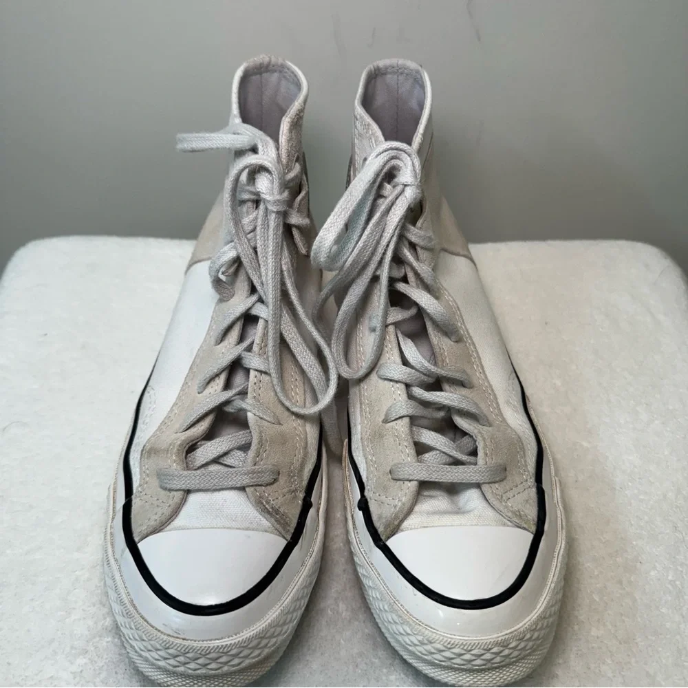 Converse Chuck 70 High White Mouse Shoes Casual Canvas‎ Suede Mens 6 A01780C